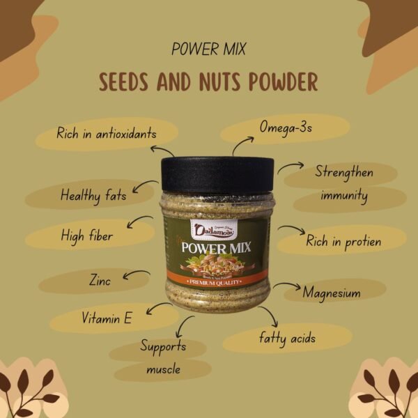 SEEDS AND NUTS POWDER WITH HEALTH BENEFITS